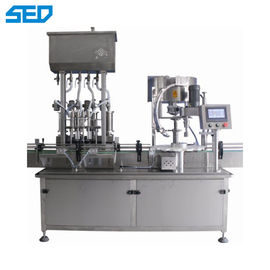 3KW Power Glass Bottle Filling And Capping Packaging Machine Viscous Materials