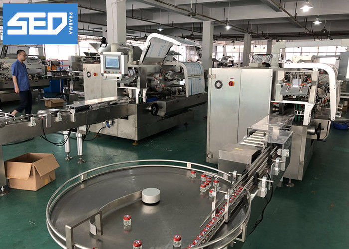 Continuous Fully Automatic Cartoning Machine High Speed For Bottles Vials