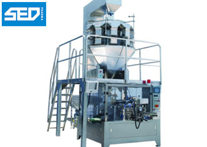 SED-200KGD Stainless Steel Automatic Packing Machine Rotary Type Chocolate Bean Packaging Usage