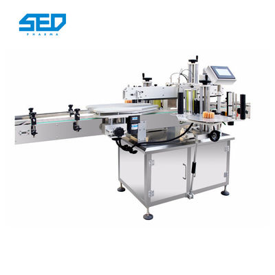 Adhesive Sticker Double Round Bottle Labeling Machine LCD Liquid Crystal Display