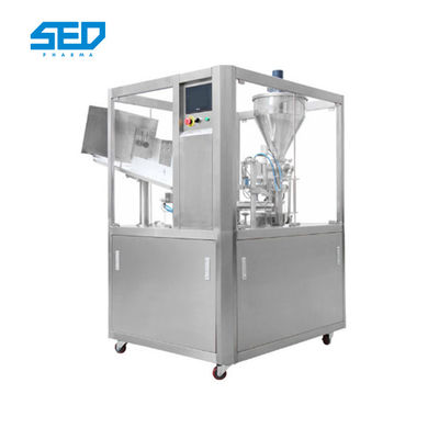 0.6MPa Full Automatic Pharmaceutical Equipment 1.5kw Cream Filling Capping Sealing Production Line