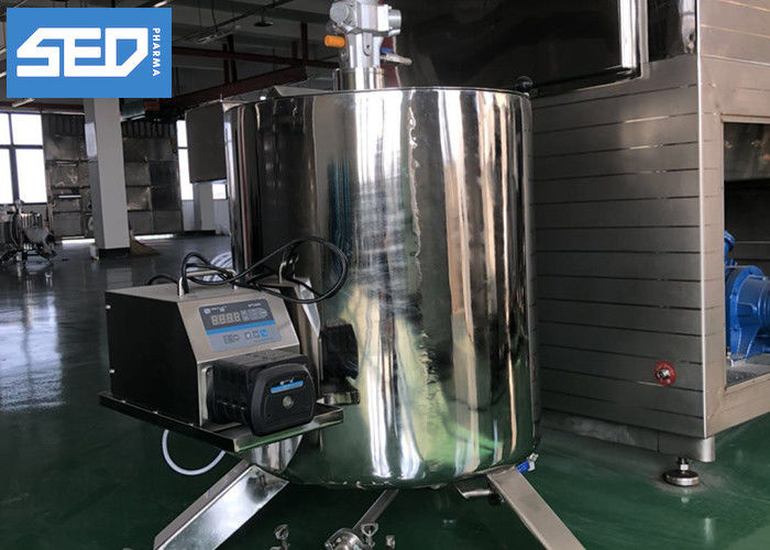 Energy - Saving Tablet Coating Machine In Pharmaceutical Industry CE Approval