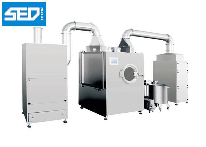 Automatic Film Coating Machine Tablet Coating Equipment With 4 Spray Guns