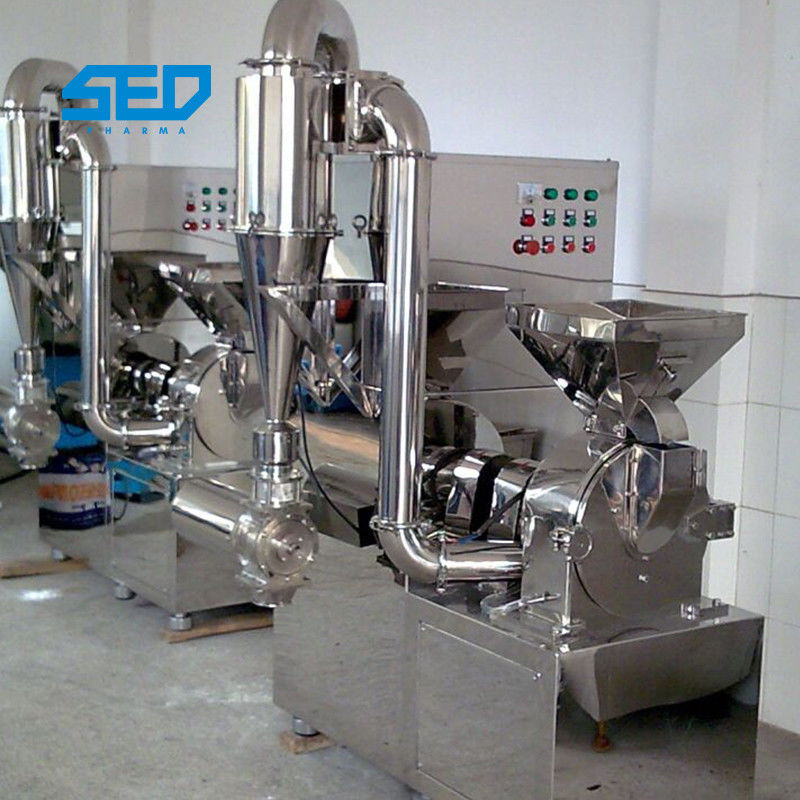 SED-300ZFS CE Efficient Pharmaceutical Machinery Herbal Hammer Mill Spice Grinder 20-250 Mesh Milling Motor 7.5kw
