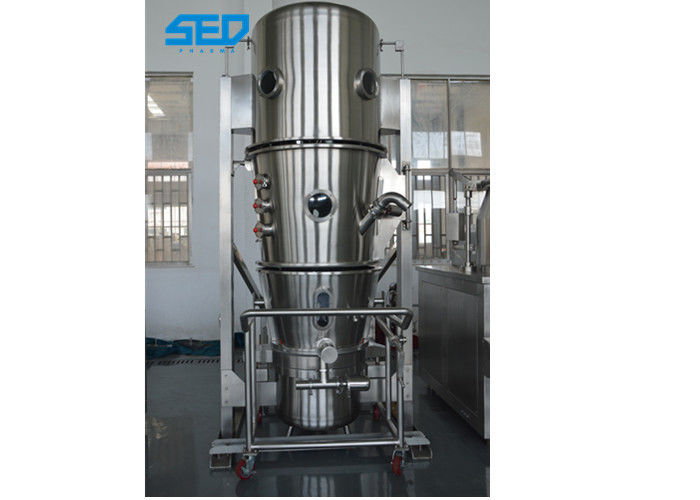 10 KG/Batch Capacity Fluid Bed Dryer Machine Wet Granules And Powder Materials Usage