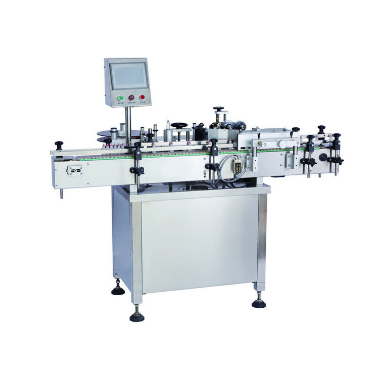 High Speed Automatic Labeling Machine Two Sided Adhesive Sticker Precise Localization
