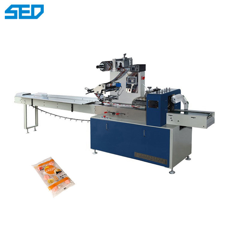 SED-250P Pillow Flow Clip Bread Automatic Packing Machine 220V 60HZ Automatic Packing Machine Power Supply  Touch Screen