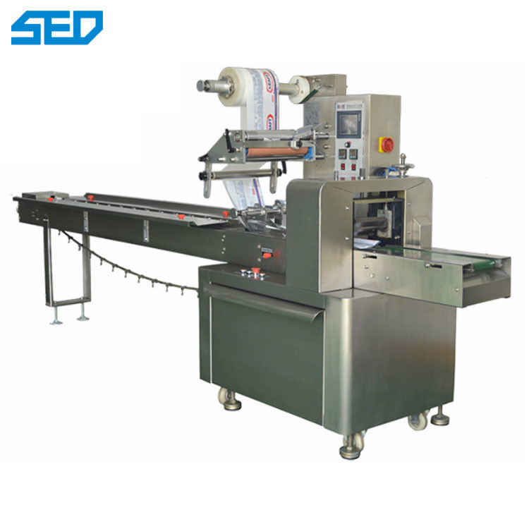 SED-250P Pillow Flow Clip Bread Automatic Packing Machine 220V 60HZ Automatic Packing Machine Power Supply  Touch Screen