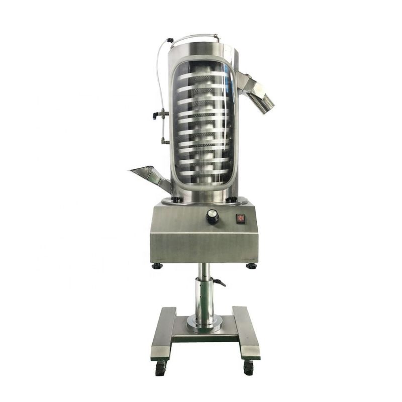 Small Floor Area Tablet Polishing Machine Multi Layers Vibration Tablet