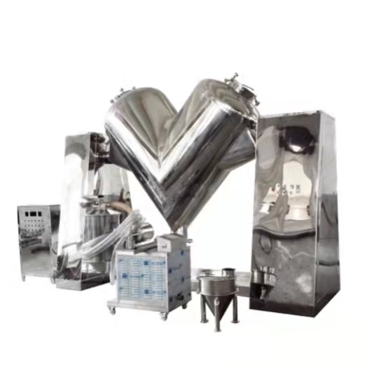 Automatic Pharmaceutical V-Type Dry Powder Mixer Machine With High Capacity