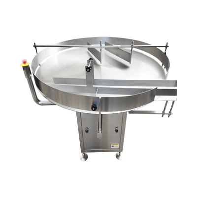 SS304 Round Bottle Unscrambler Turntable Bottle Feeder Collector