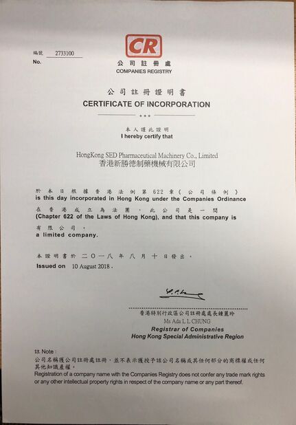 china Hangzhou SED Imp. And Exp. Co., Ltd. certification